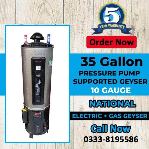 pressure pump supported geyser